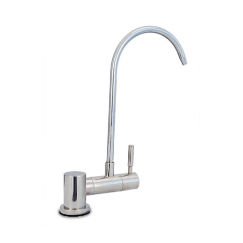 Rubinetto 1 via acciaio inox sottofinestra Motte Bianco