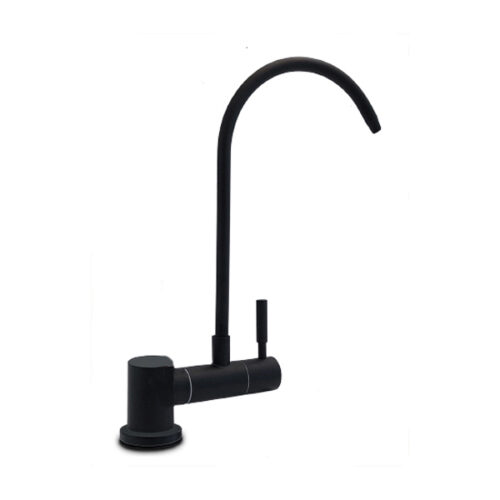 Rubinetto 1 via acciaio inox sottofinestra Motte Nero Opaco