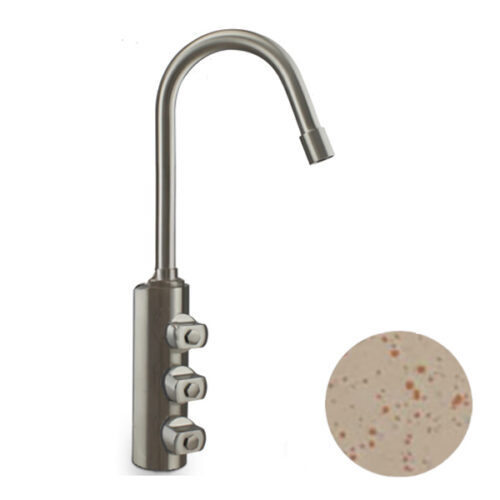 Rubinetto 3 vie acciaio inox Elvo Colore Granito Avena-Fragranite